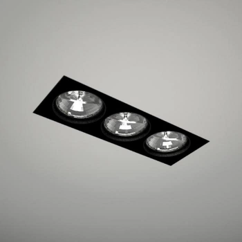 Shilo Komoro oprawa wpuszczana sufitowa 3 x LED ES111 GU10 czarna