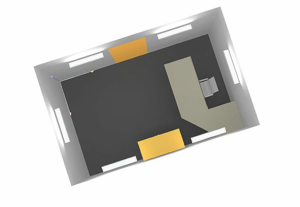 Widok z góry. Grey 2x39W