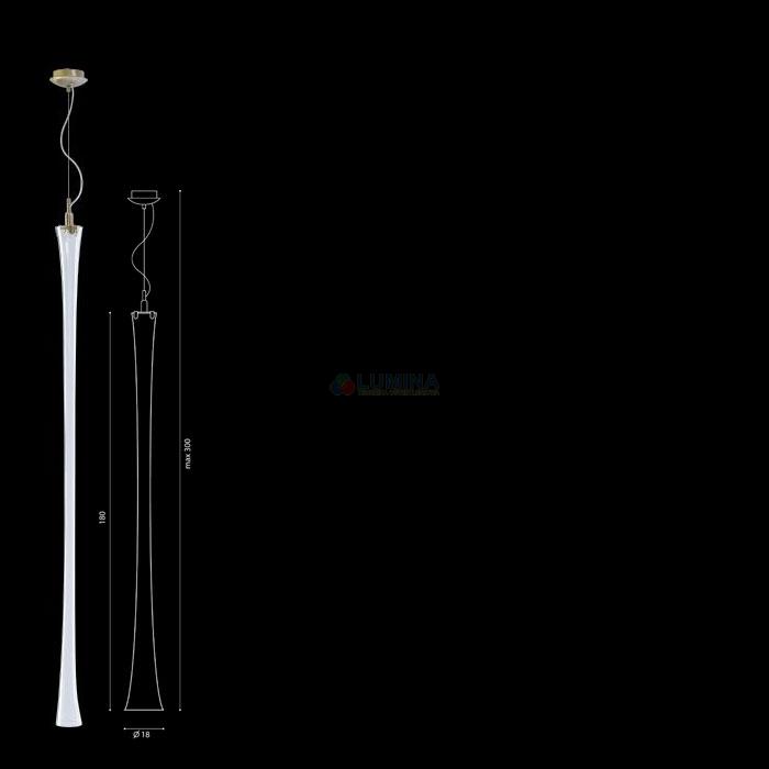 Lampa wisząca Sympatica Rabko biała