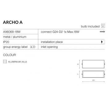 Archo 2A chrom AX6068-18W