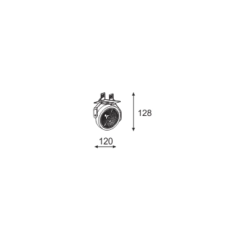 ZETA M1Ah reflektor wbudowywany G53 AR111 biały, czarny lub srebrny